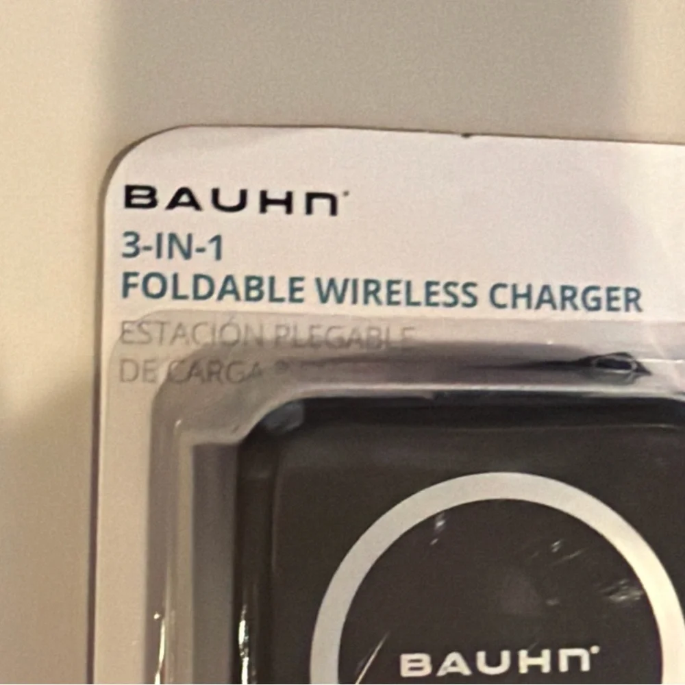 BAUHN 3-IN-1 MAGNETIC FOLDABLE WIRELESS PHONE Watch Headphones CHARGER FAST NEW